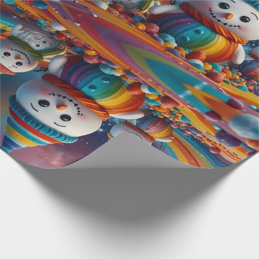 Niedliche Feiertage Geschenkpapier (Ecke)