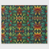 Niedliche Feiertage Geschenkpapier (Flach)