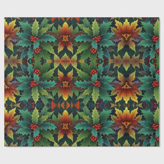 Niedliche Feiertage Geschenkpapier (Flach)