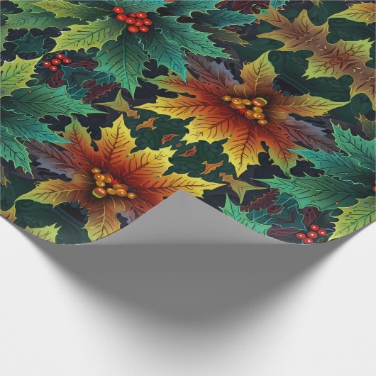 Niedliche Feiertage Geschenkpapier (Ecke)