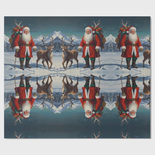 Niedliche Feiertage Geschenkpapier (Flach)