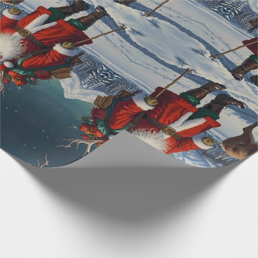 Niedliche Feiertage Geschenkpapier (Ecke)