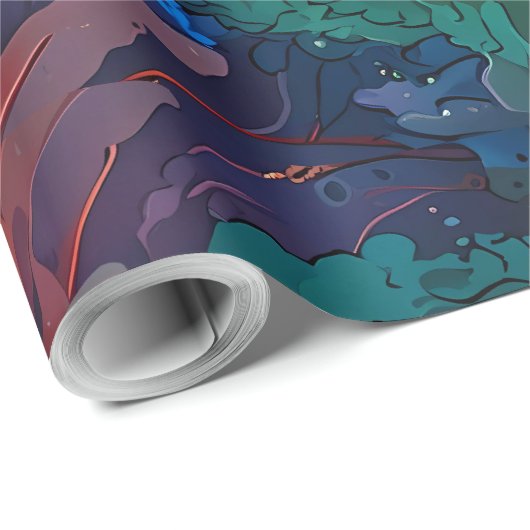 Niedliche Feiertage Geschenkpapier (Rolleneckpunkt)