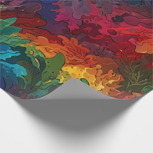 Niedliche Feiertage Geschenkpapier (Ecke)