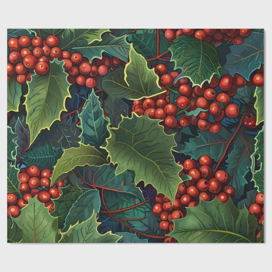 Niedliche Feiertage Geschenkpapier (Flach)