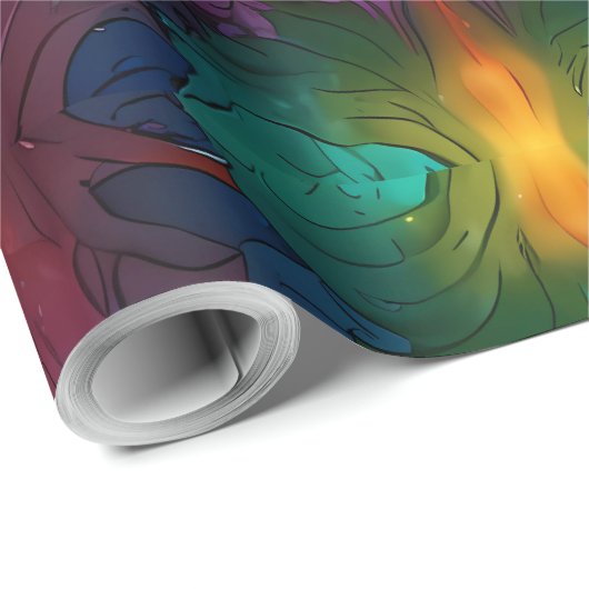 Niedliche Feiertage Geschenkpapier (Rolleneckpunkt)