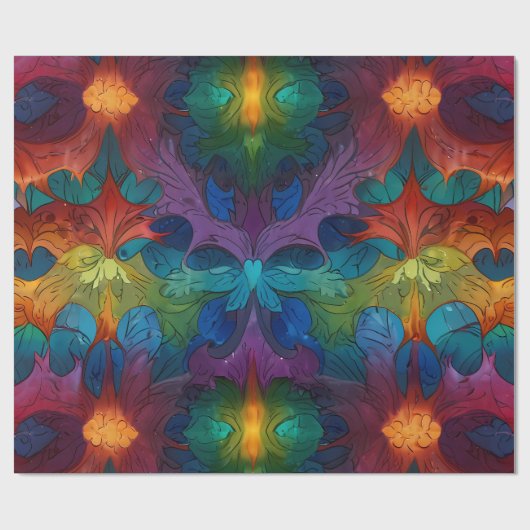 Niedliche Feiertage Geschenkpapier (Flach)