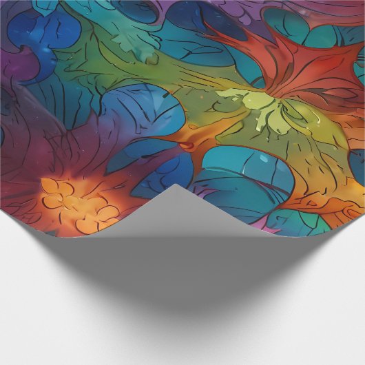 Niedliche Feiertage Geschenkpapier (Ecke)