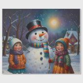 Niedliche Feiertage Geschenkpapier (Flach)