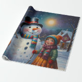 Niedliche Feiertage Geschenkpapier (Ungerollt)