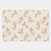 Niedliche Feiertage Geschenkpapier Set (Vorderseite)