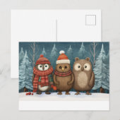 Niedliche Feiertage Postkarte (Vorne/Hinten)