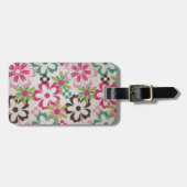 Niedliche, feine, farbenfrohe Frühlingsblumen Gepäckanhänger (Vorderseite horizontal)