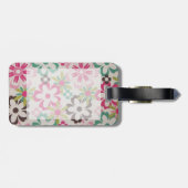 Niedliche, feine, farbenfrohe Frühlingsblumen Gepäckanhänger (Rückseite horizontal)