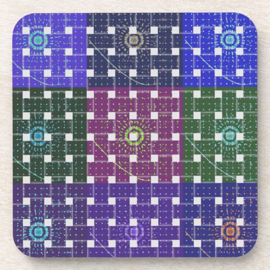 niedliche Felder Untersetzer (Vorderseite)