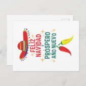 Niedliche Feliz navidad Postkarte (Vorne/Hinten)