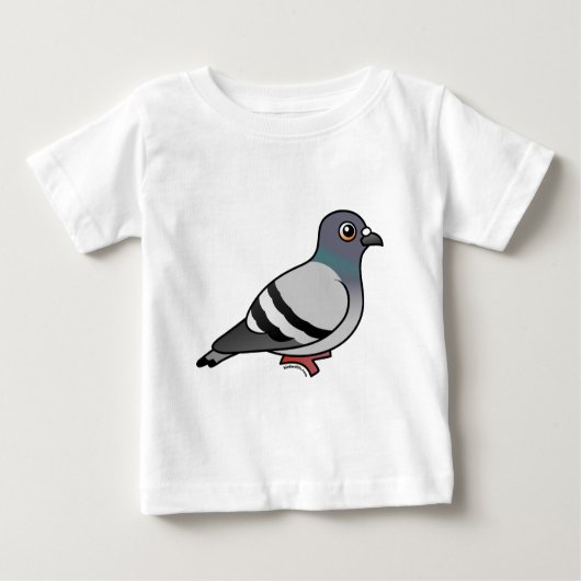 Niedliche Felsen-Taube Baby T-shirt (Vorderseite)
