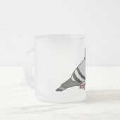Niedliche Felsen-Taube Mattglastasse (Vorderseite Links)