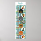 Niedliche Felt-Waldtiere Poster (Vorne)