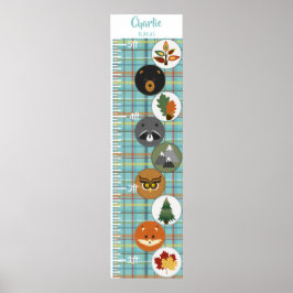 Niedliche Felt-Waldtiere Poster