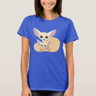 Niedliche Fennec Fox-Mama und -baby T-Shirt