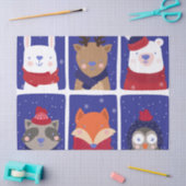 Niedliche Ferientiere Seidenpapier (Basteln)