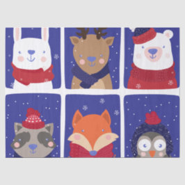 Niedliche Ferientiere Seidenpapier