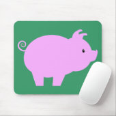 Niedliche Ferkel-Silhouette Mousepad (Mit Mouse)