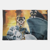 Niedliche Ferret Keys Cherub Geschirrtuch (Horizontal)