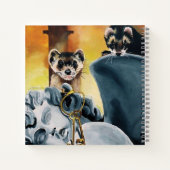 Niedliche Ferret Keys Cherub Notizblock (Rückseite)