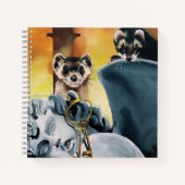 Niedliche Ferret Keys Cherub Notizblock (Vorderseite)
