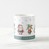 Niedliche festliche Kinder 1. Weihnachten Kaffeetasse (Mittel)