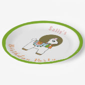 Niedliche festliche Pinata llama BIrthday Party Pappteller (Schrägansicht)