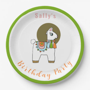 Niedliche festliche Pinata llama BIrthday Party Pappteller