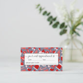 Niedliche festliche rote Illustrationen Weihnachts Terminkarte (Stehend Vorderseite)