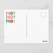 Niedliche Festspiele Frohe Weihnachten Postkarte (Rückseite)