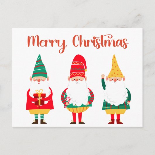 Niedliche Festspiele Frohe Weihnachten Postkarte (Vorderseite)