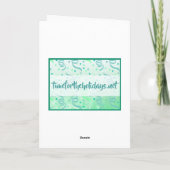 Niedliche Festspiele Weihnachten Karte (Rückseite)