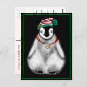 Niedliche Festtage Weihnachten Pinguin Postkarte (Vorne/Hinten)