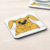 Niedliche Fett Bunny Untersetzer - Set von 6 (Linke Seite)