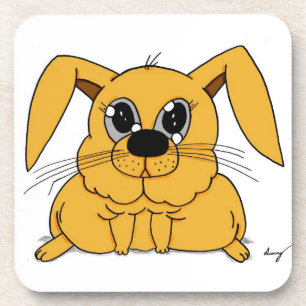 Niedliche Fett Bunny Untersetzer - Set von 6