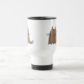 Niedliche fette kleine Chubby Kitty-Katze Reisebecher (Mittel)