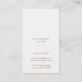 Niedliche fette Typografie Lila gestreift Visitenkarte (Rückseite)