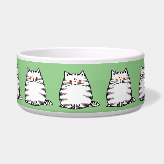 niedliche Fettkatze Napf (Vorderseite)