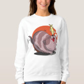 Niedliche Fettkatze Sweatshirt (Vorderseite)