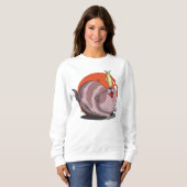 Niedliche Fettkatze Sweatshirt (Vorne ganz)