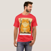 Niedliche Fettkatze T-Shirt (Vorne ganz)