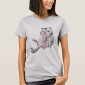 Niedliche Fettkatze T-Shirt (Vorderseite)