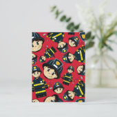 Niedliche Feuerwehrpostkarte Postkarte (Stehend Vorderseite)