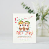 Niedliche Fiesta Burrito TWINS Baby Dusche BEST BU (Stehend Vorderseite)